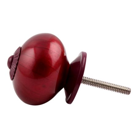 Neon Cherry Purple Fitting Round Ceramic Knob